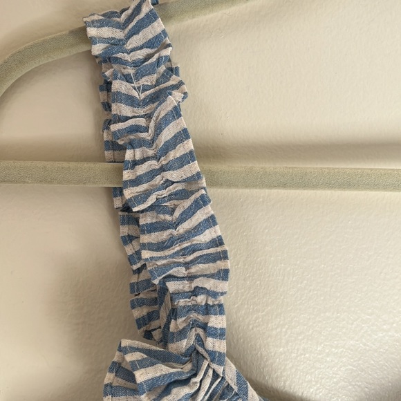 NWT Zara TRF Stripe Top Pom Poms Sz S - Picture 5 of 9